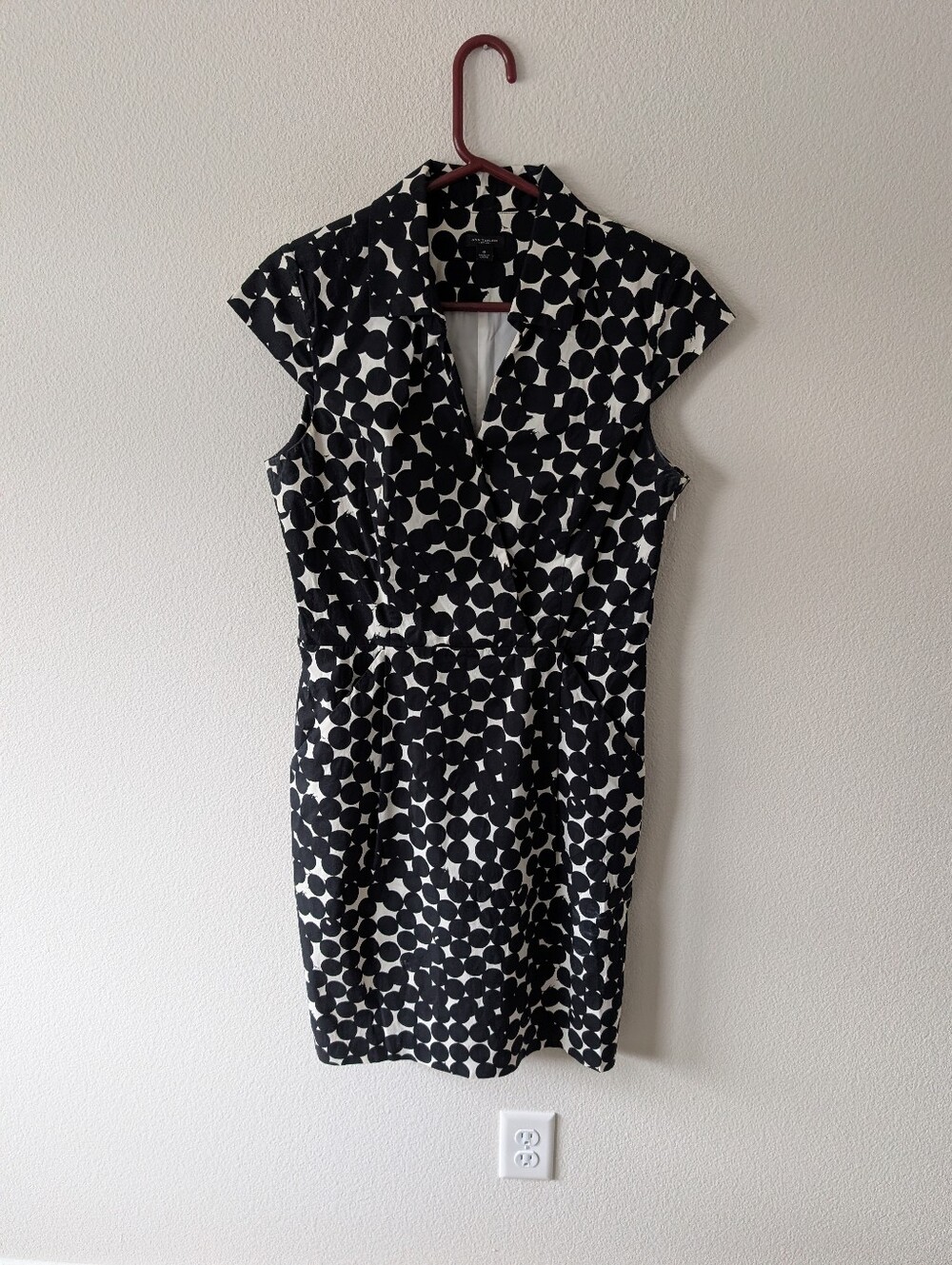 Women's Ann Taylor Polka Dot Dress SZ 8